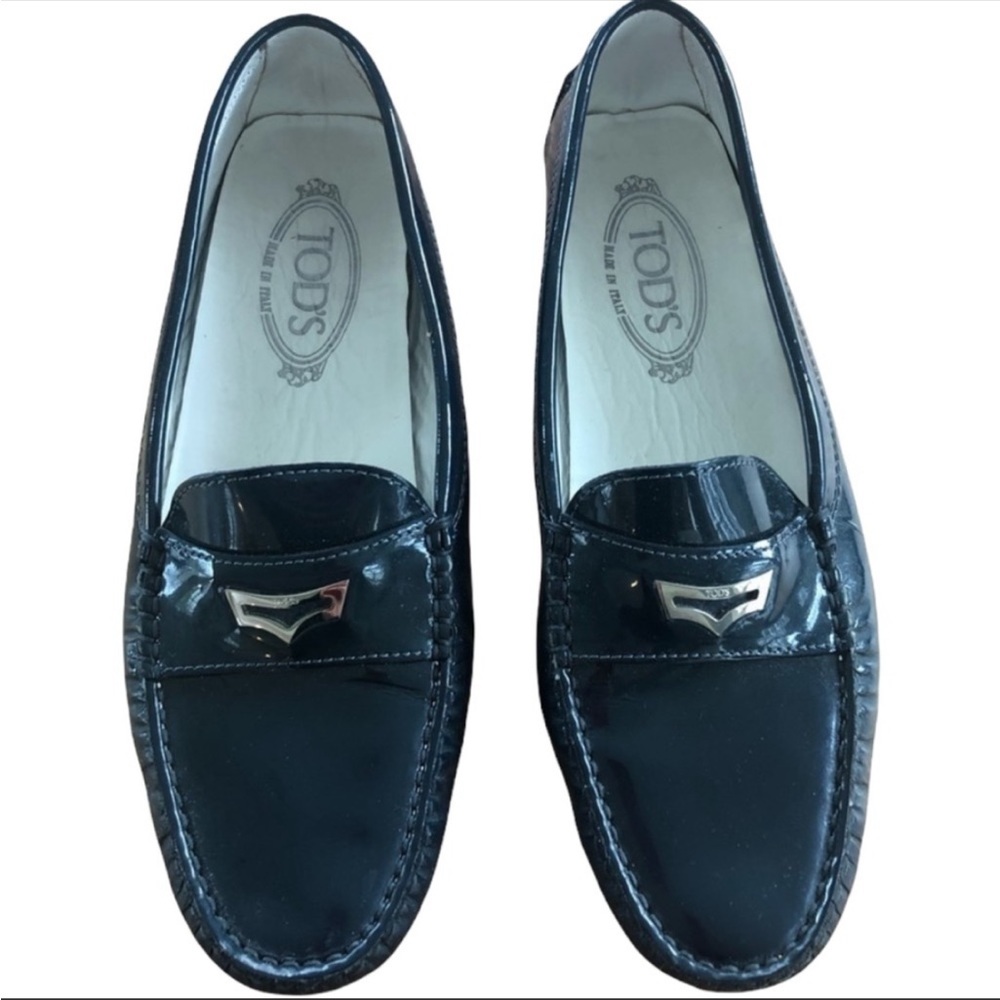 Tods Patent Leather Driving Shoe